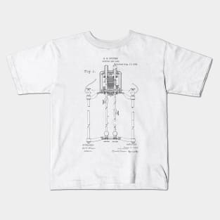 Electric Arc Lamp Vintage Patent Hand Drawing Kids T-Shirt